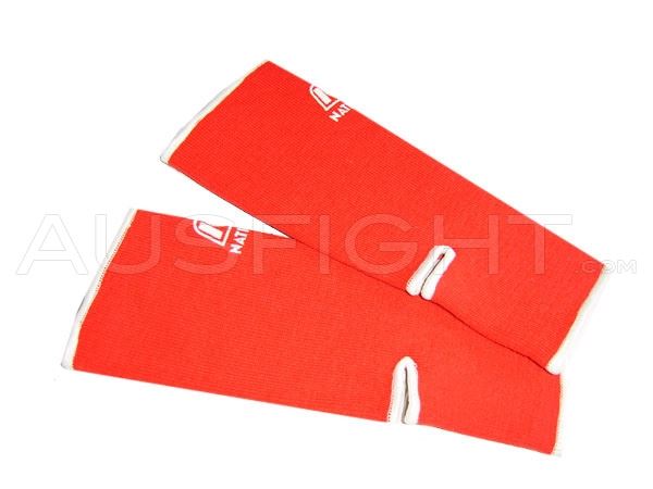 Elastic Muay Thai Ankle Guards : Red